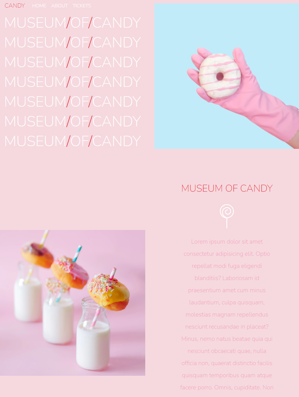 Candy musuem website